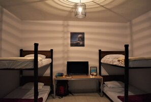 Blackout curtains, free WiFi, bed sheets
