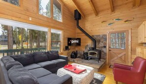 Televisor, llar de foc i oficines 