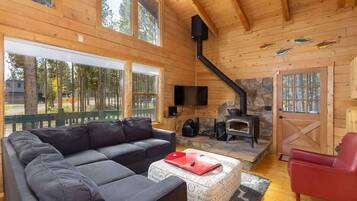 电视、壁炉、办公室