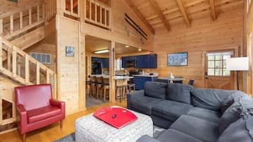 TV, fireplace, offices