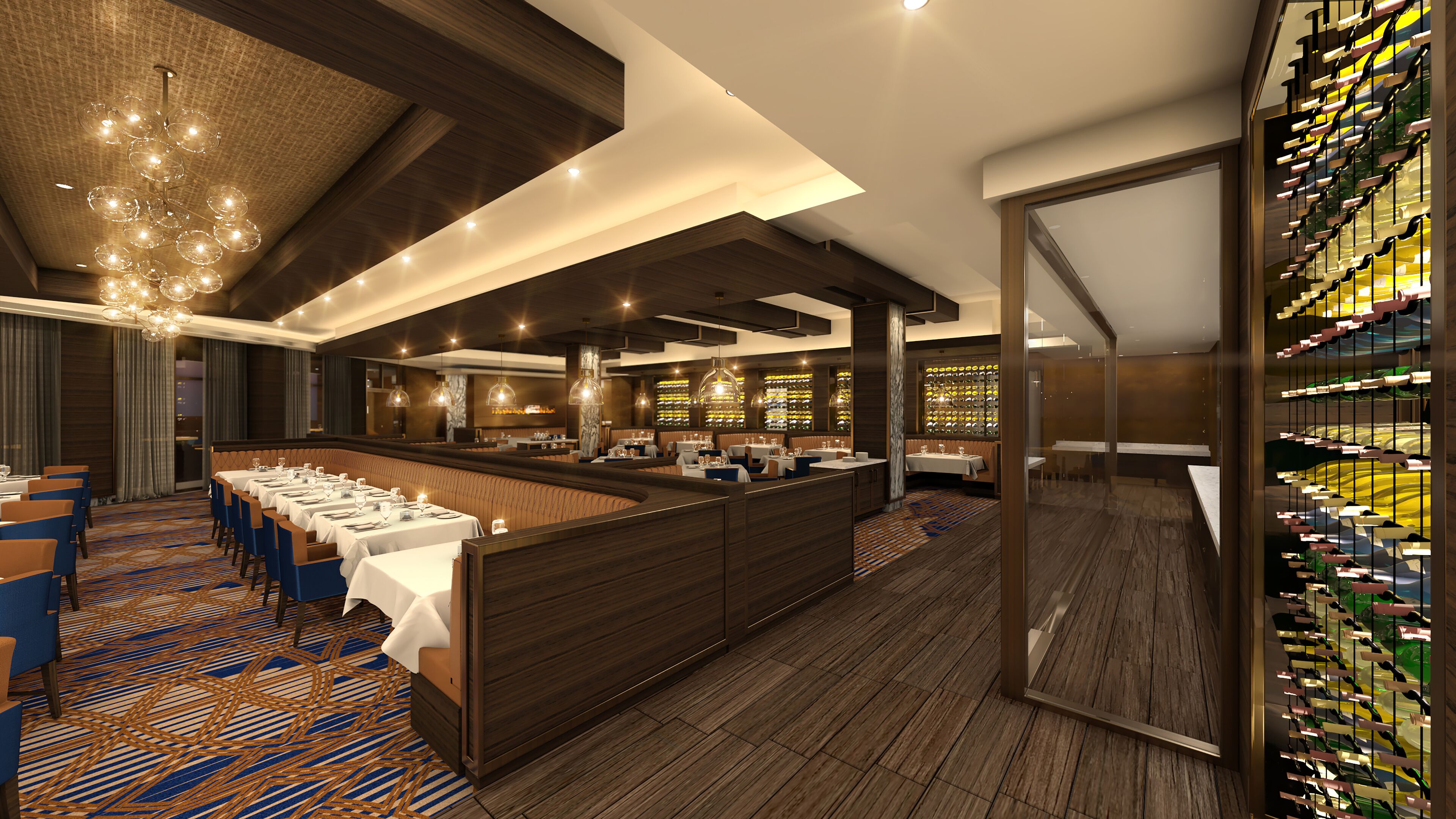 5 restaurants, lunch, dinner, brunch served; american cuisine