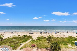On the beach, beach towels - Sedgefield North 304 Luxurious 3 Bedroom Corner Condo With Spectacular Views (North Myrtle Beach)