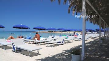 Beach nearby, sun-loungers