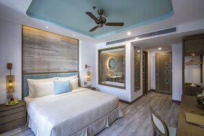 Minibar, in-room safe, desk, blackout curtains