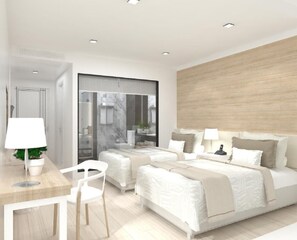 1 bedroom, in-room safe, desk, iron/ironing board