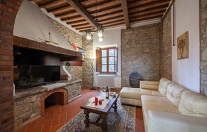 TV, caminetto, tavolo da ping pong, impianto stereo