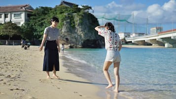 Beach nearby, white sand