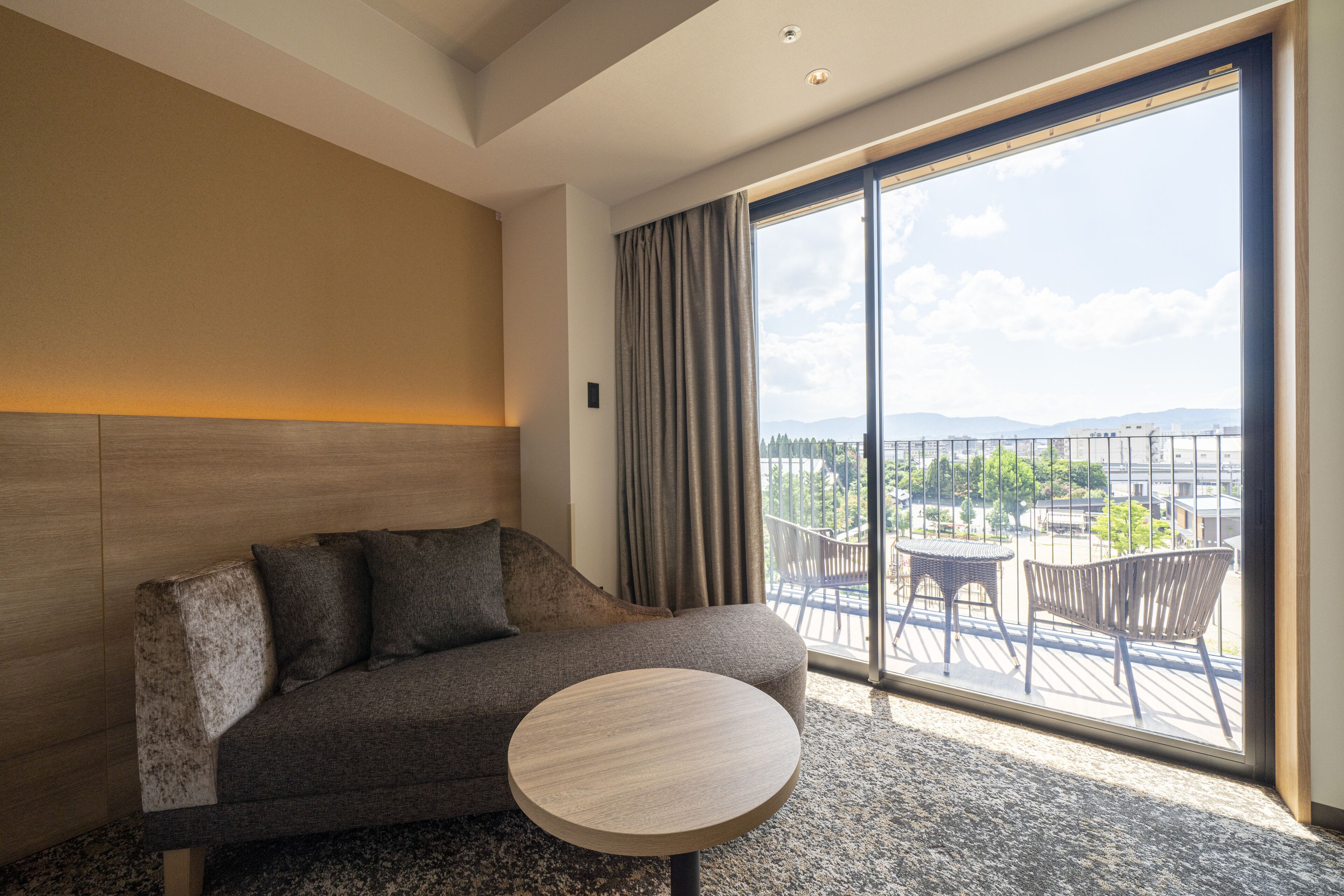 double room with shower, park view with balcony, non smoking 26sqm | living area