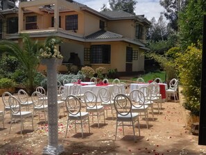 Zona para bodas al aire libre
