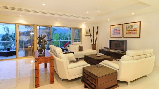 Apartment, 4 Bedrooms | Living area - Le Jarden Penthouse - Airlie Beach (Airlie Beach)