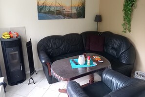 Een smart-tv en een open haard