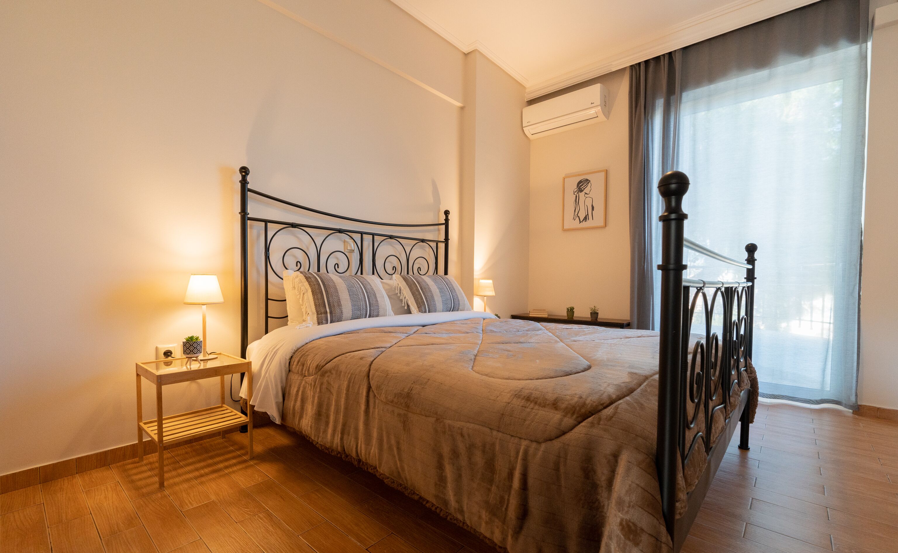 family apartment | in-room safe, blackout curtains, soundproofing, iron/ironing board