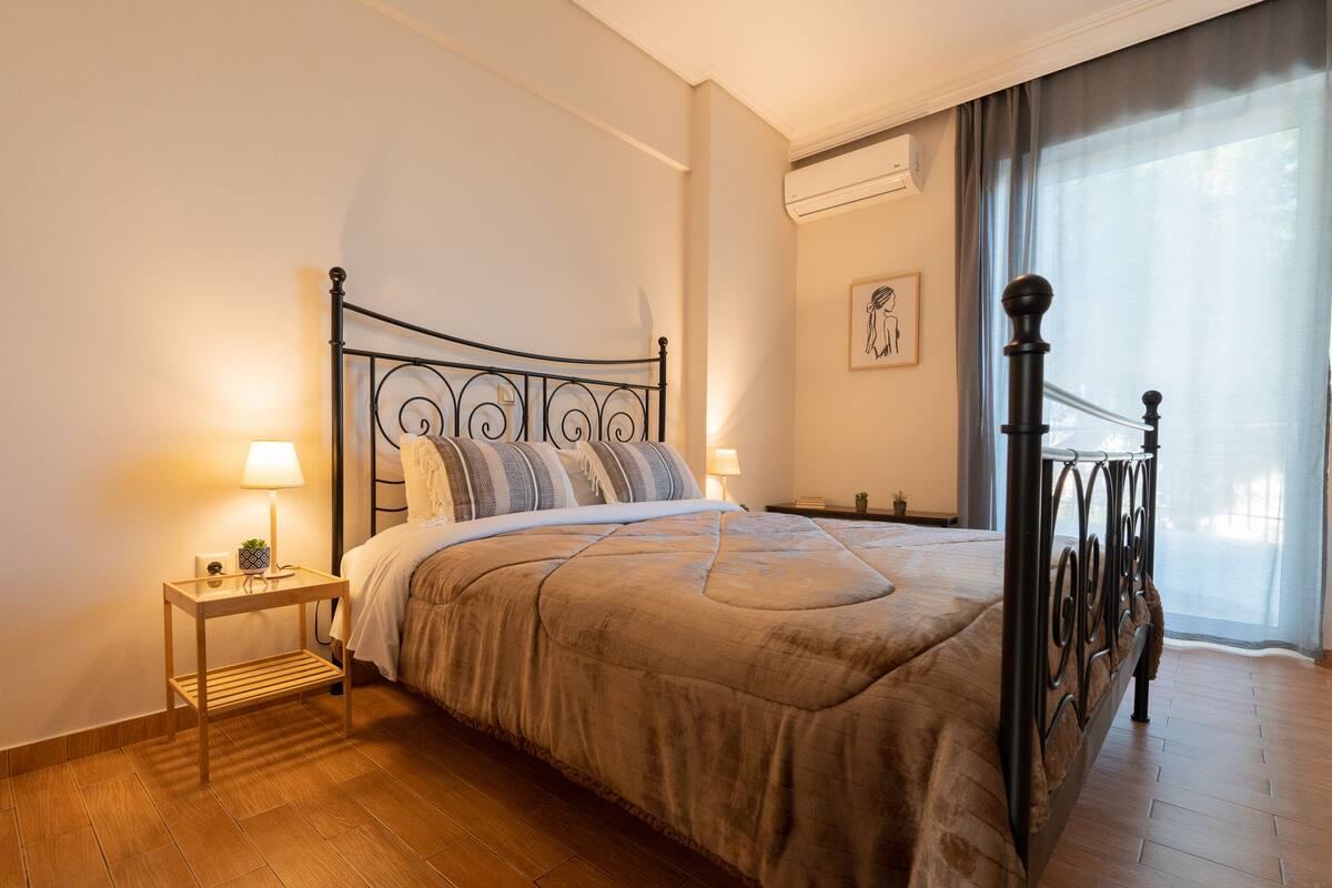 family apartment | in-room safe, blackout curtains, soundproofing, iron/ironing board