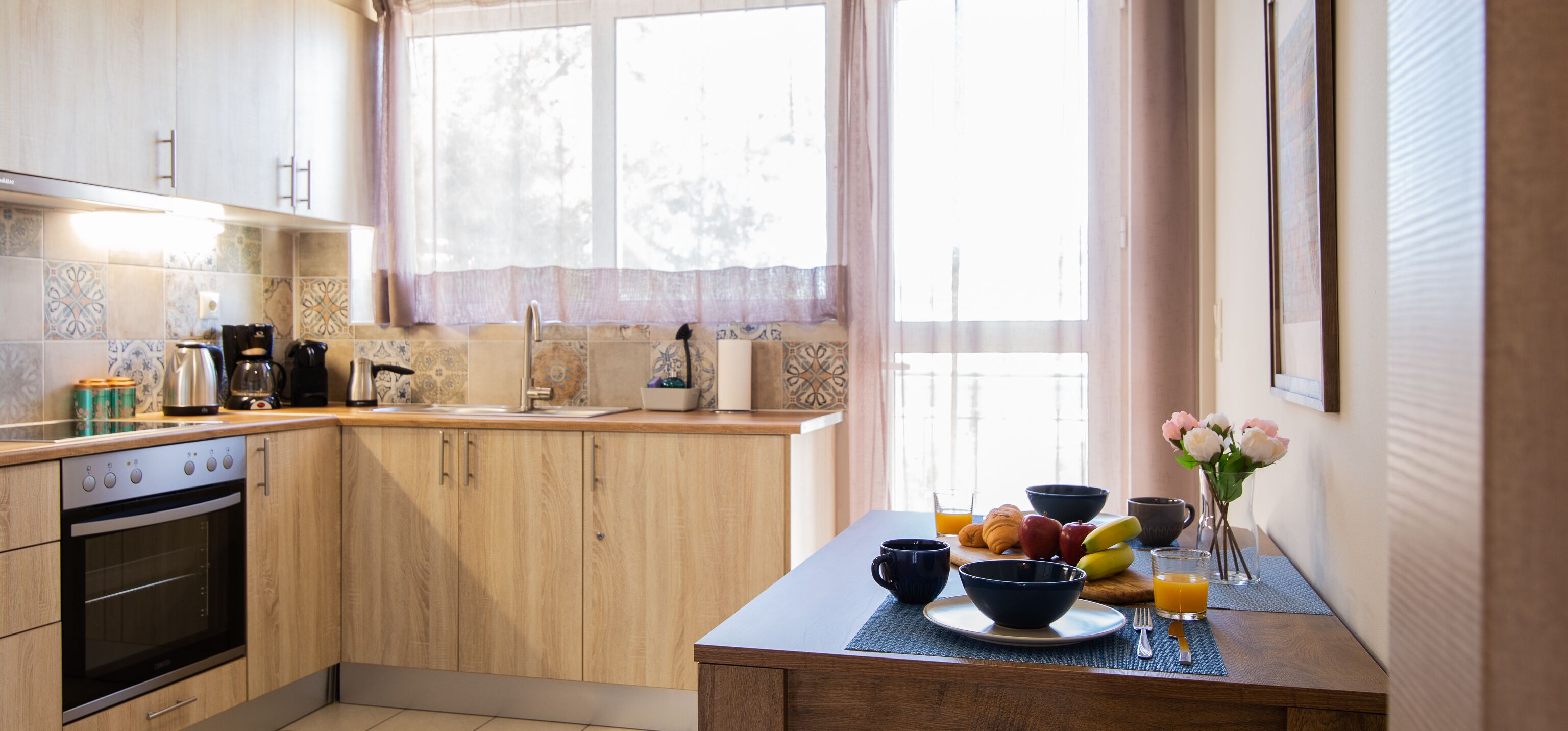 family apartment | private kitchen | full-sized fridge, oven, stovetop, espresso maker