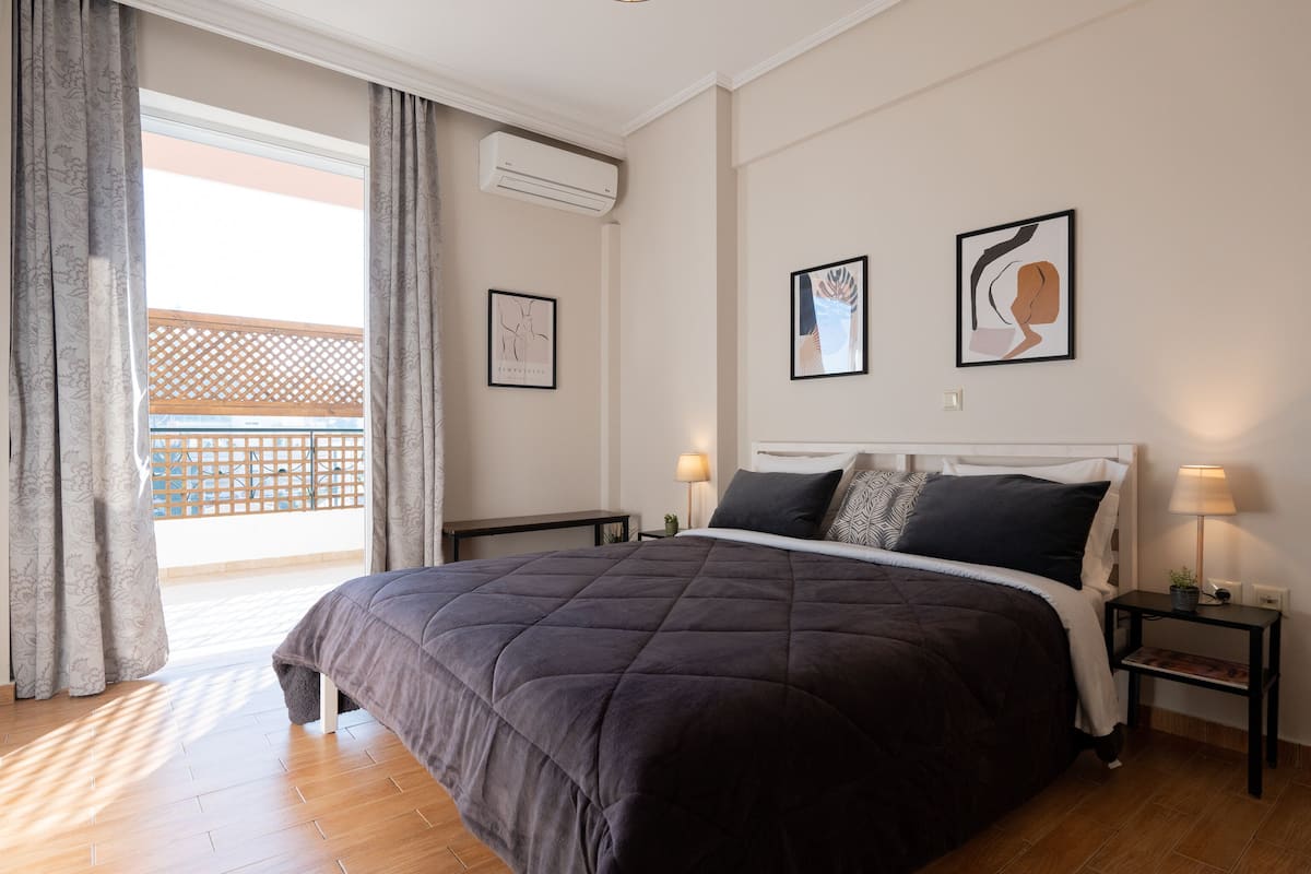 family apartment | in-room safe, blackout curtains, soundproofing, iron/ironing board