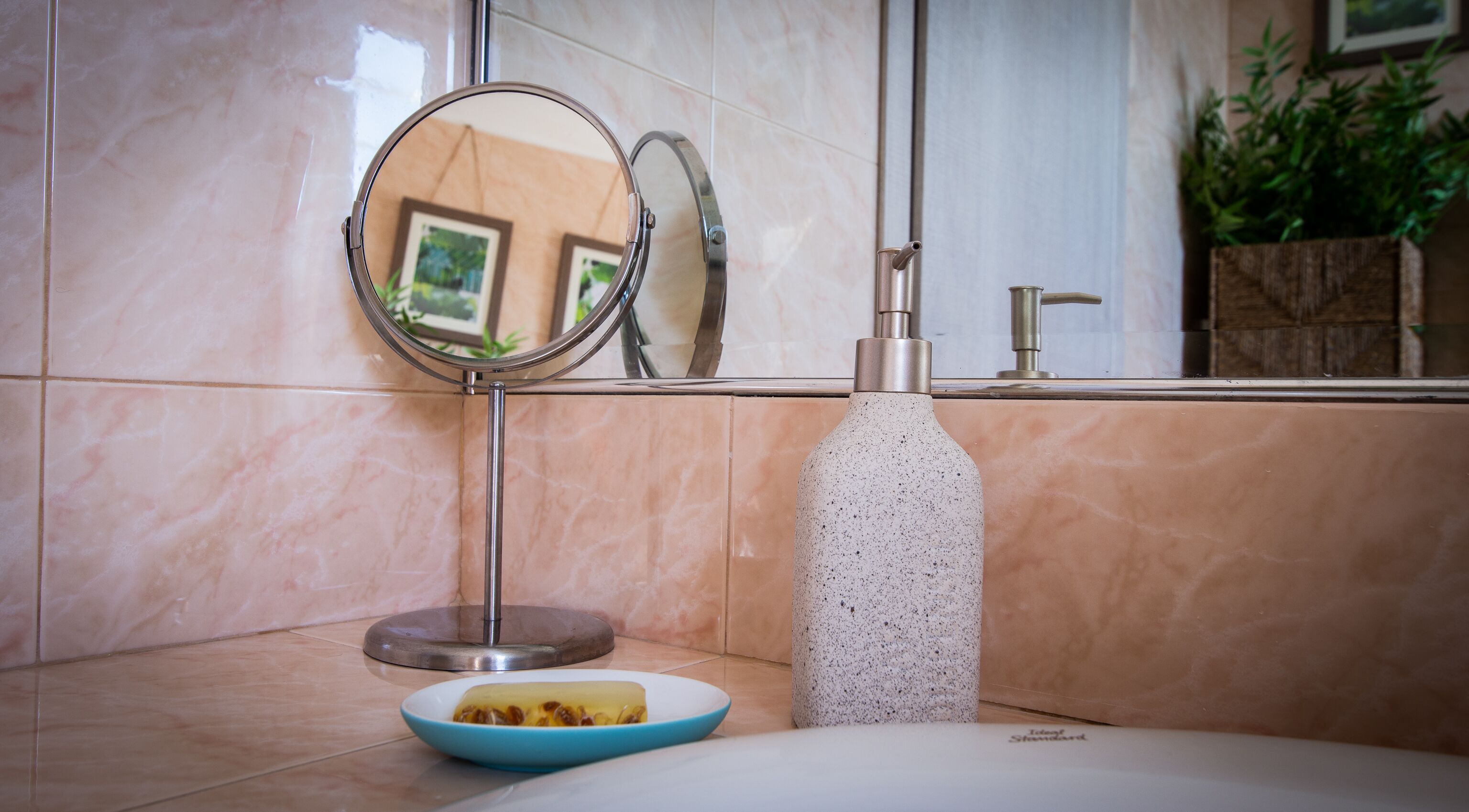 family apartment | bathroom | hair dryer, towels