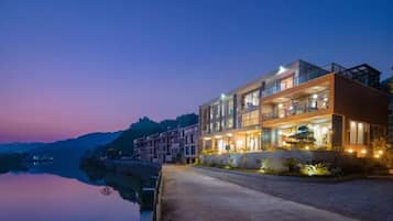 Front of property – evening/night