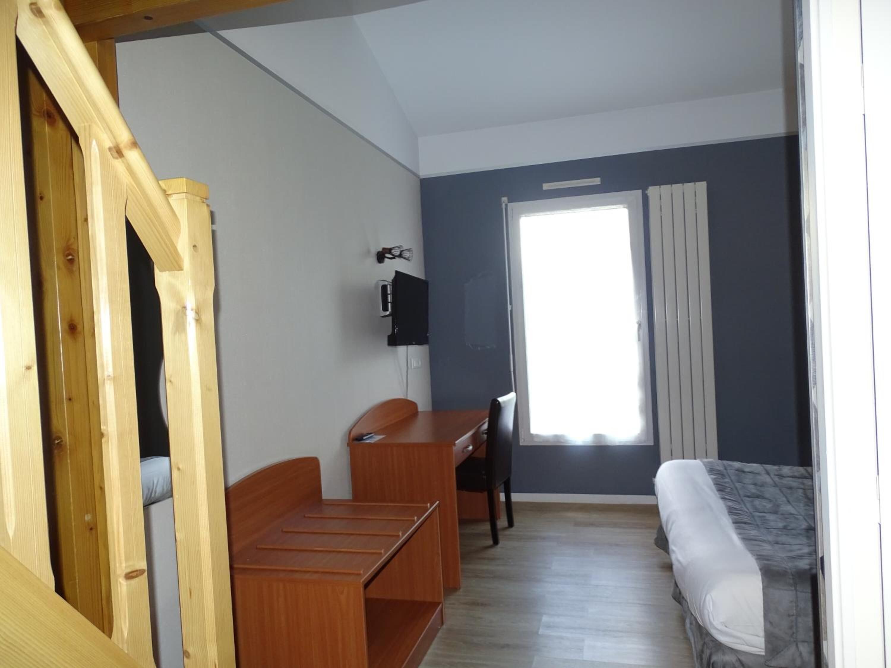 individually decorated, individually furnished, desk, iron/ironing board