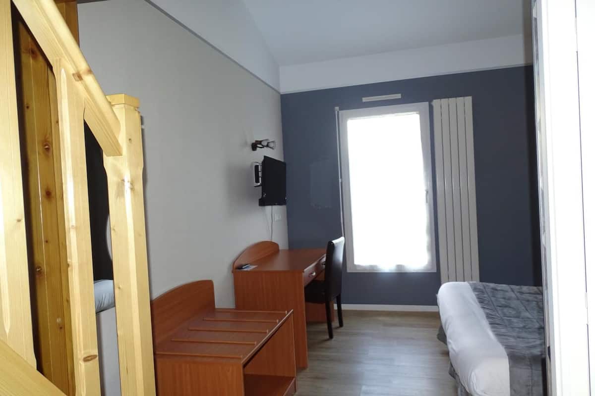 individually decorated, individually furnished, desk, iron/ironing board