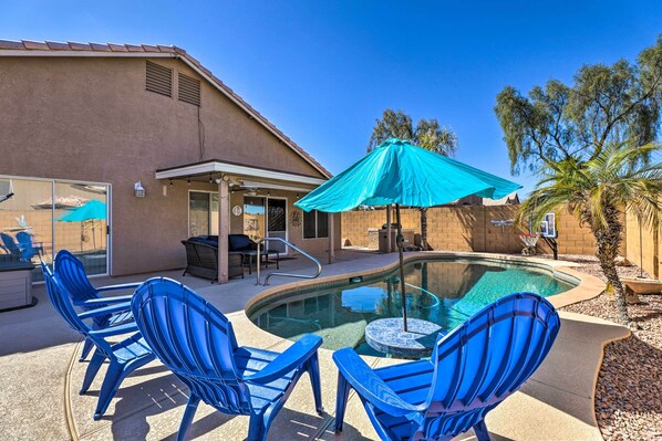 A heated pool