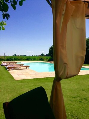 Piscina a l'aire lliure de temporada 