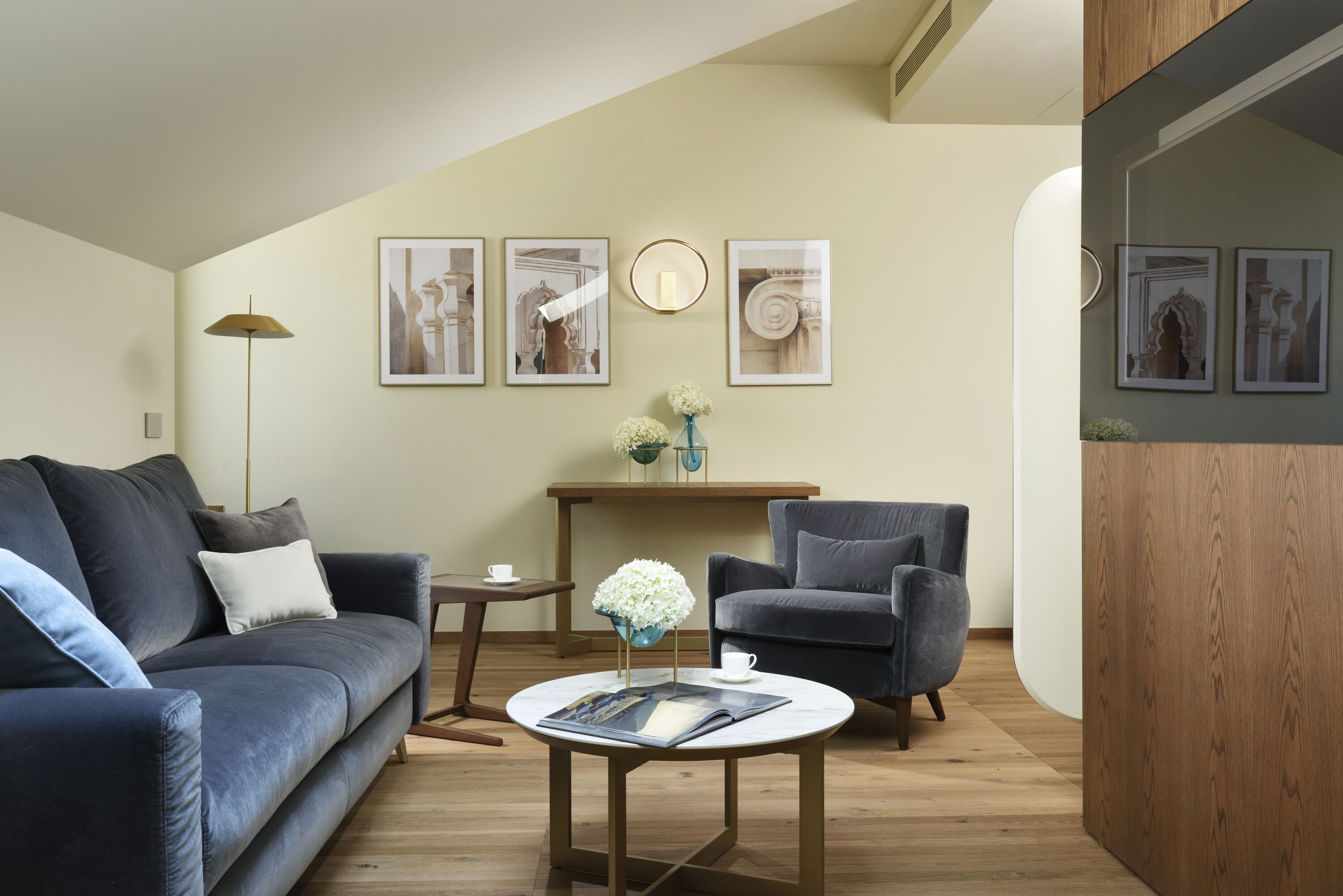 suite, park view | living area | flat-screen tv