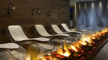 Un sauna, una bañera de hidromasaje, tratamientos corporales