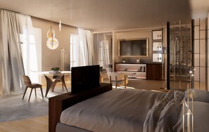 Presidential Suite, Lake View | Premium bedding, down comforters, minibar, in-room safe - Grand Hotel Victoria Concept & Spa, by R Collection Hotels (Menaggio)