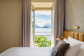 Junior Suite, Lake View | Premium bedding, down duvets, minibar, in-room safe