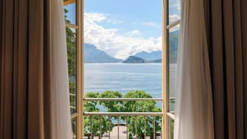 Junior Suite, Lake View | Premium bedding, down duvets, minibar, in-room safe