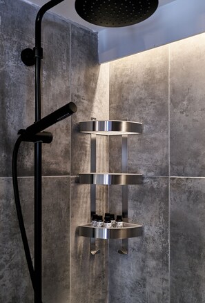 Apartment, Balcony | Bathroom shower - NakosHomes Luxury Studio Apartment (Athens)