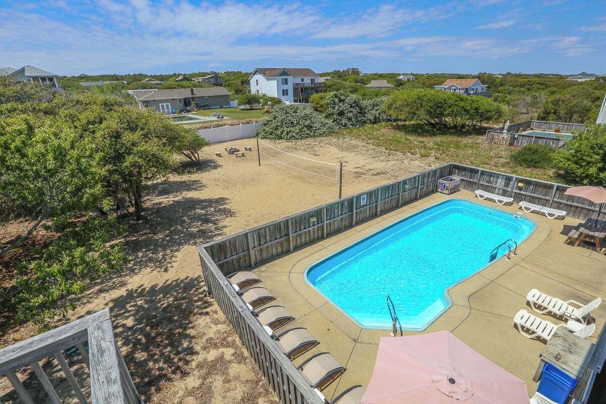 Top Deck View of Back Yard 2022
