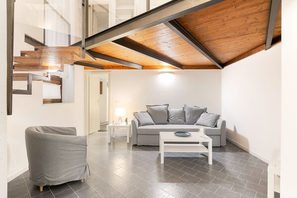 Apartment, 1 Bedroom | Living area | Flat-screen TV - La Casa del Musico (Palermo)