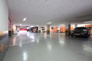 Free self parking, free valet parking
