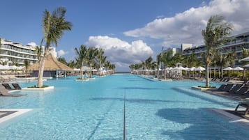 2 outdoor pools, open 7:00 AM to 7:00 PM, cabanas (surcharge)