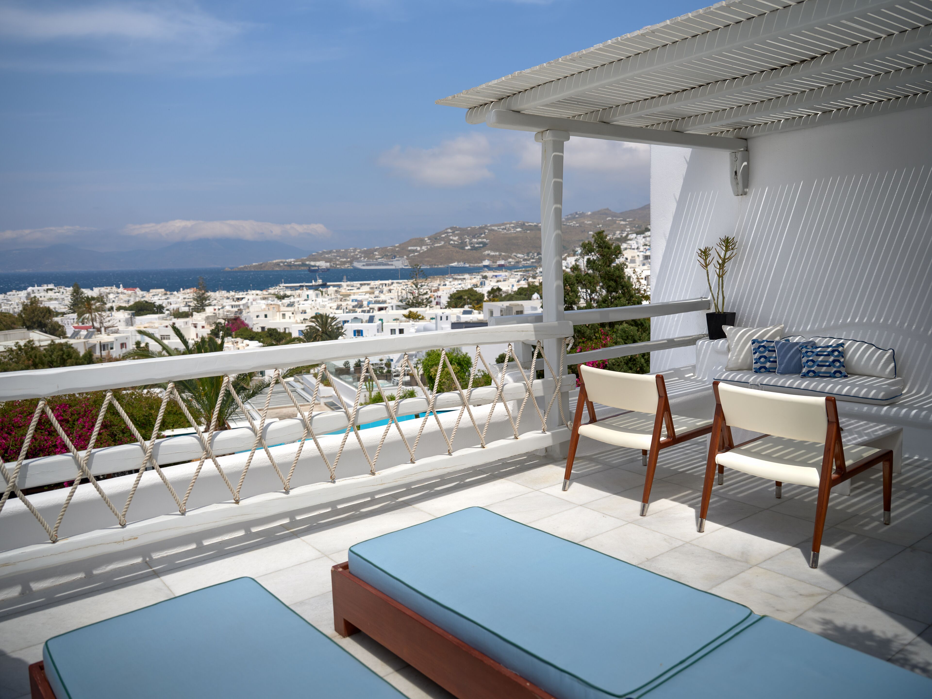 Quarto panorâmico, vista para o mar (Private Sundeck) | Terraço/pátio