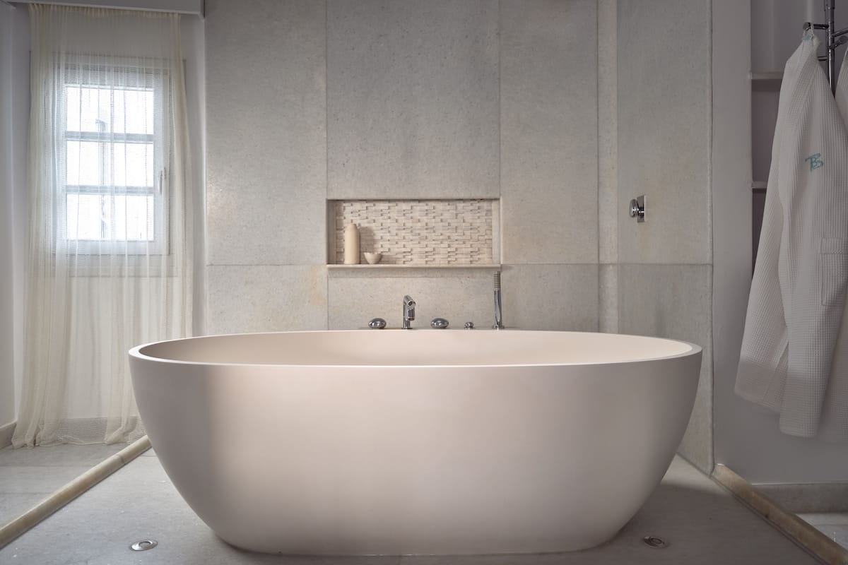 Panoramic Suite, Sea View | Deep-soaking bathtub