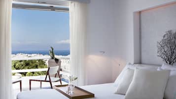 Panoramic Σουίτα, Θέα στη Θάλασσα | 2 υπνοδωμάτια, χρηματοκιβώτιο στο δωμάτιο, χώρος εργασίας για λάπτοπ