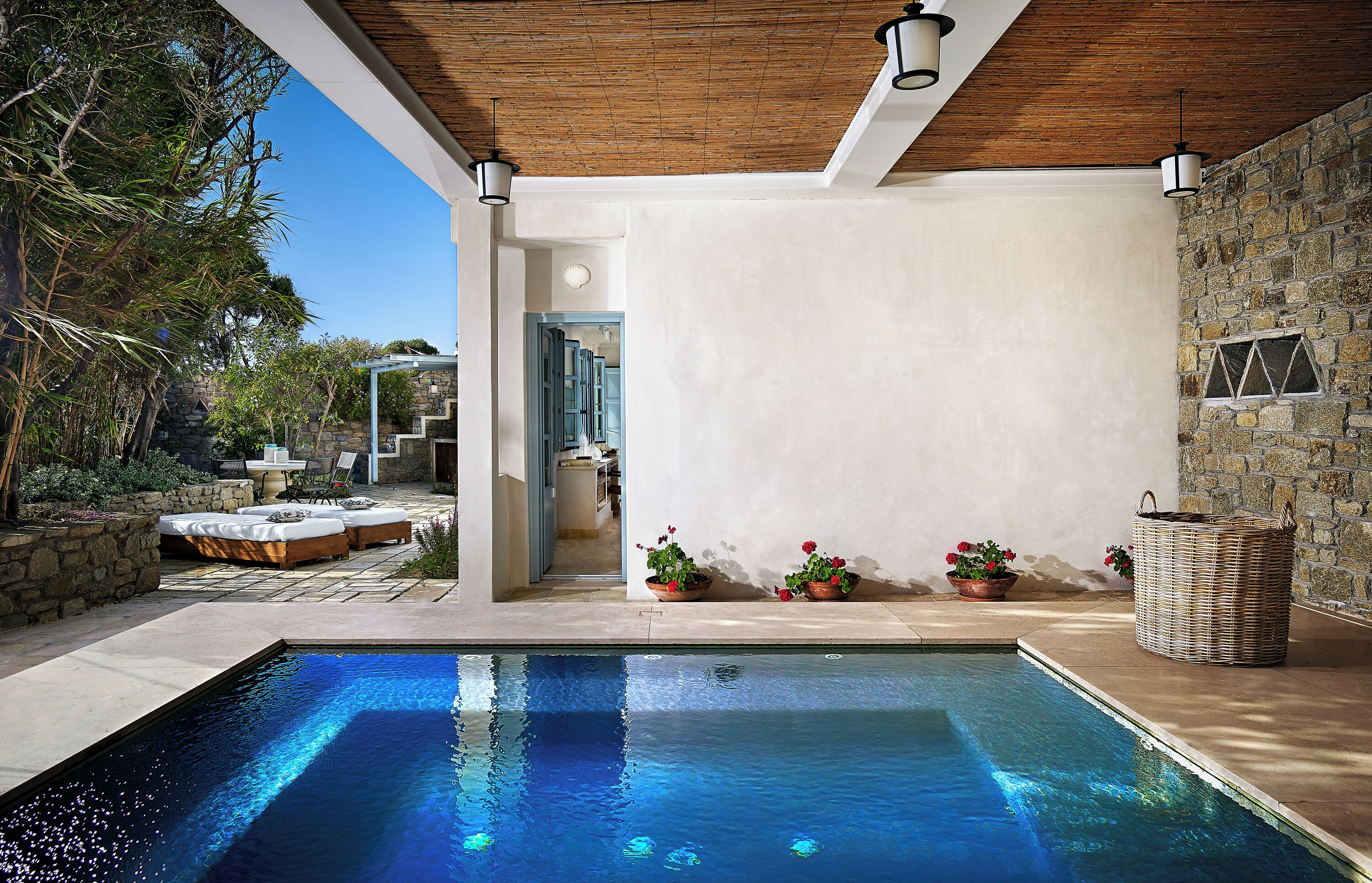 Suite, spabadekar (Waterfront Villa) | Terrasse/patio