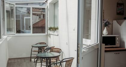 Entire flat with private entrance and back yard garden. 7 min walk to the beach