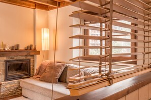 TV, fireplace, DVD player