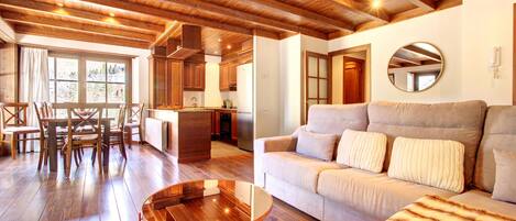 Televisie en een open haard