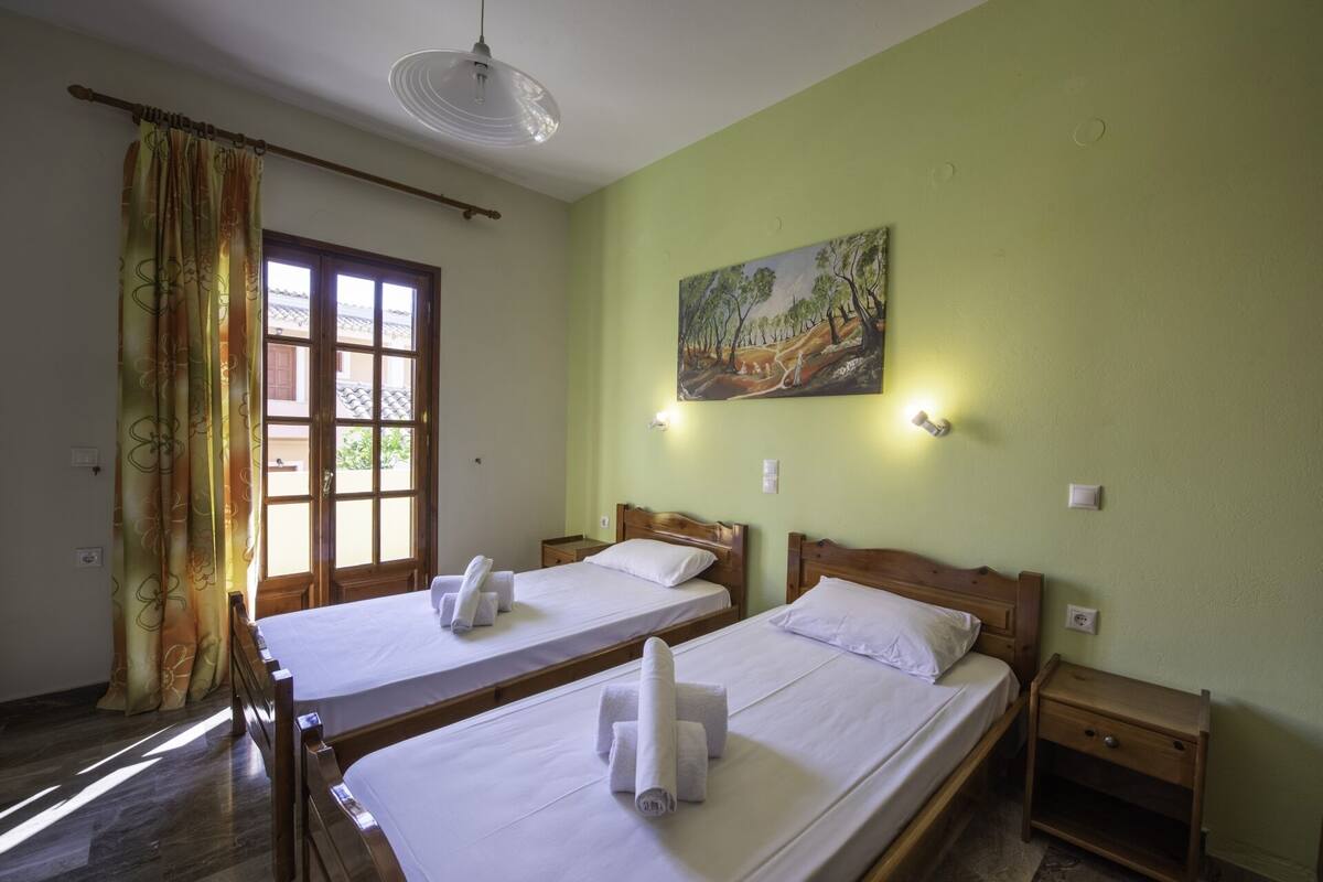Iron/ironing board, cribs (free), WiFi (free), bed sheets
