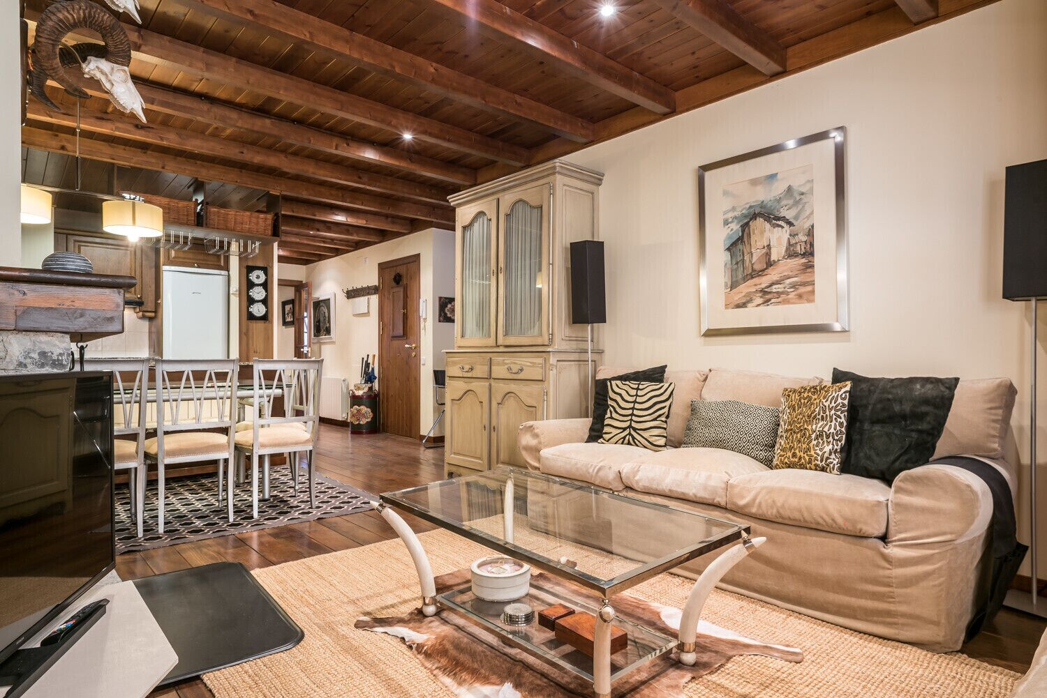 TV, fireplace, DVD player