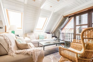 Televisie en een open haard