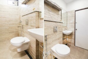 Standard Double Room | Bathroom | Shower, towels - Capital O 37516 Apple Tree Inn (Hyderabad)