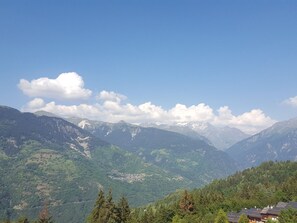 Property grounds - Cozy apartment for 4 in La Tania, balcony with view (La Tania)