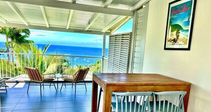 Studio Grande Anse Residence "O Coeur de Deshaies". Incredible seaview.