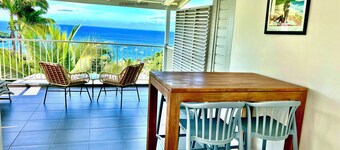 Studio Grande Anse Residence "O Coeur de Deshaies". Incredible seaview.