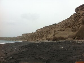 Chaises longues, serviettes de plage